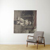 Spookkind in de verlaten  circustent wandkleed (In Situ (horizontaal))