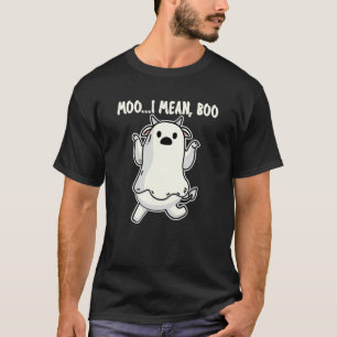 Spookkoe Moo Ik bedoel Boe  Citaat Pompoen Hallowe T-shirt