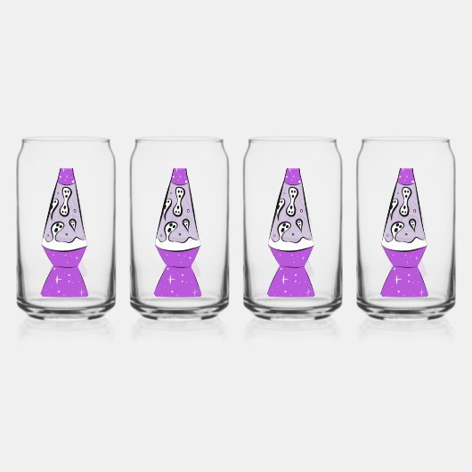 spooklavalamp blikvorm glas (Achterkant)