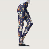 Spooklet Halloween Ghost Pumpkin Print Leggings (Rechts)