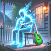 spookmuzikant sticker (Voorkant)