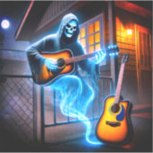 spookmuzikant sticker (Voorkant)