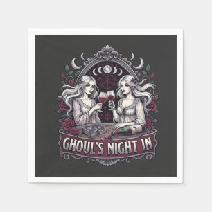 Spooknacht met Griezels in Griezelige Wijn Tarot H Servet