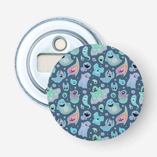 spookpatroon button flesopener (Voorkant)