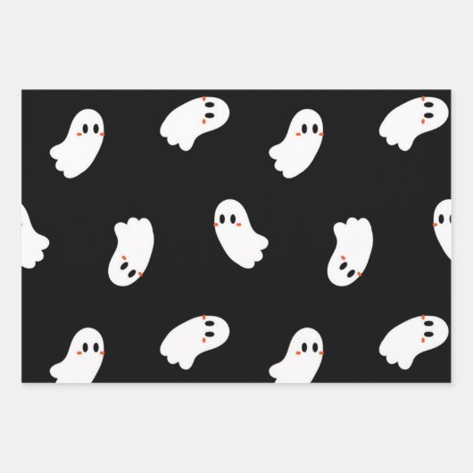 spookpatroon inpakpapier vel (Voorkant)