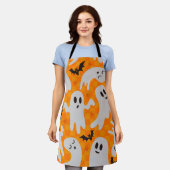 spookpatroon schort (Gedragen)