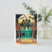 Spooks van het gehakte huis briefkaart (Staand voorkant)