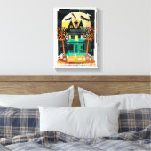 Spooks van het gehakte huis canvas afdruk (Insitu (Slaapkamer))