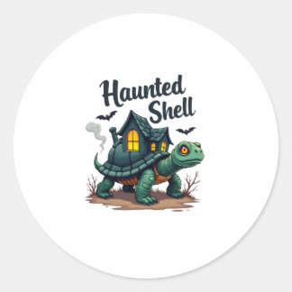 spookschildpad ronde sticker
