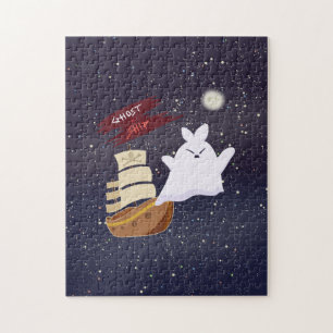 Spookschip Griezelen Halloween Puzzel