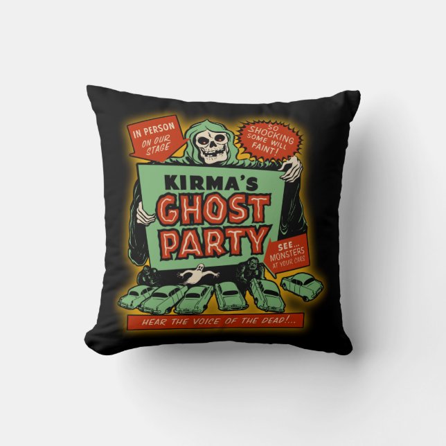  Spookshow Poster Art - Kirma's Ghost Party Kussen (Voorkant)