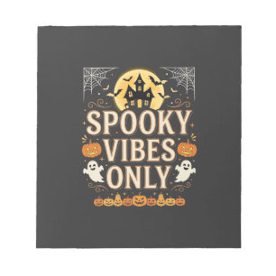 Spookstemming Alleen Halloween Geesten Kasteel Ont Notitieblok
