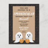 Spooktactisch geesten op zaterdag brullen of behan briefkaart (Voorkant)