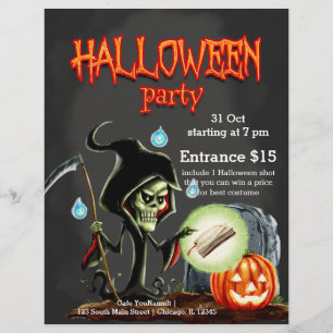Spooktactische nacht flyer