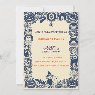 Spooktactulaire donkere spookhuis Halloween-feest  Kaart