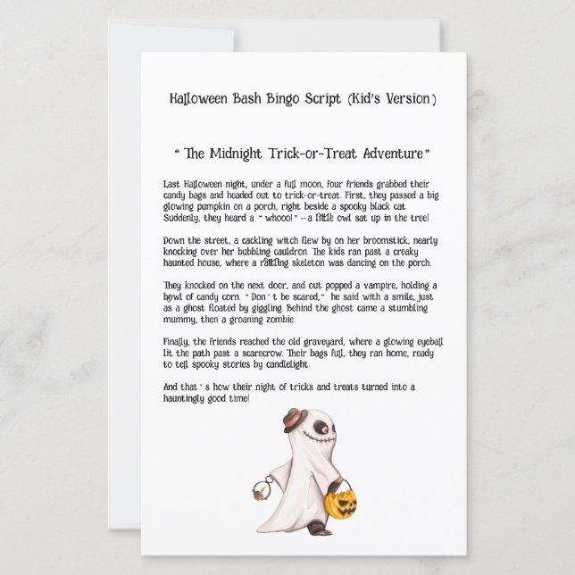 Spooktaculair Halloween Bash Binger Caller Script (Voorkant)