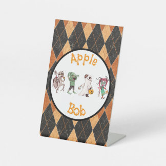 Spooktaculair Halloween Bash spel Reclamebord Met Voetstuk