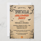  spooktaculair Halloween feest Kaart (Voorkant)