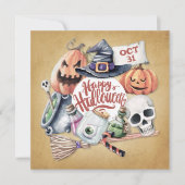 spooktaculair Halloween feest | Uitnodiging (Voorkant)