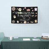 Spooktaculair kinder verjaardagsfeestje spandoek (Beurs)