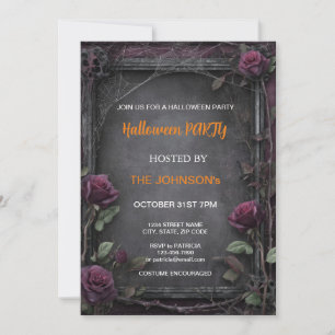 Spooktaculaire Dark Haunted House Halloween Party  Kaart