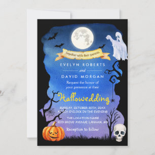 Spooktaculaire hallowedding Halloween Wedding Part Kaart