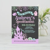 Spooktaculaire halloween Birthday Kaart (Staand voorkant)