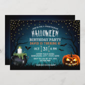 Spooktaculaire halloween Costume Birthday Party Kaart (Voorkant / Achterkant)