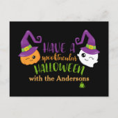 Spooktaculaire Halloween Custom Invitation Uitnodiging Briefkaart (Voorkant)