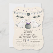 Spooktaculaire Halloween Ghost Birthday Party Invi Kaart (Voorkant)