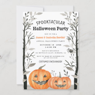 Spooktaculaire Halloween Pumpkin Costumes Party  Kaart