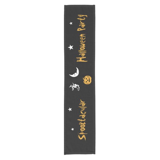 Spooktaculaire Halloween Table Runner van RoseWrit Korte Tafelloper (Voorkant)