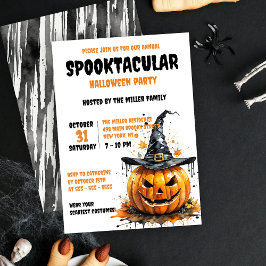 Spooktaculaire Jack-o’-Lantern met het Pet van de  Kaart