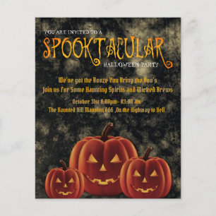 Spooktaculaire pompoenen van Halloween Flyer