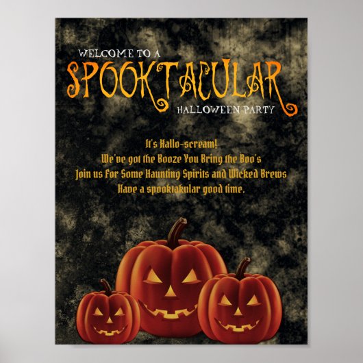 Spooktaculaire pompoenen van Halloween Poster (Voorkant)