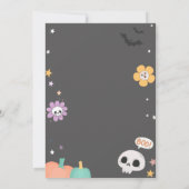 Spooktaculaire Schattigee Halloween Verjaardagsfee Kaart (Achterkant)