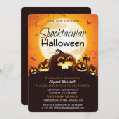 Spooktaculaire uitnodiging van Halloween Costume P (Voorkant / Achterkant)