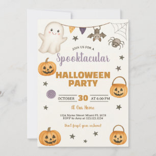 Spooktaculaire uitnodiging van Halloween Party
