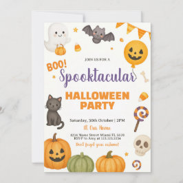 Spooktaculaire uitnodiging van Halloween Party