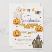 Spooktaculaire uitnodiging van Halloween Party (Voorkant)