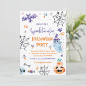 Spooktaculaire uitnodiging van Halloween Party (Staand voorkant)