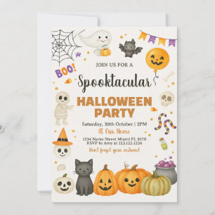 Spooktaculaire uitnodiging van Halloween Party