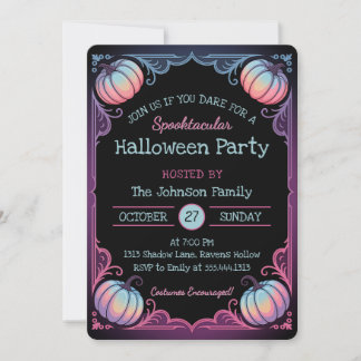 Spooktaculaire uitnodiging van Halloween Party