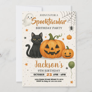 Spooktaculaire uitnodiging voor Birthday