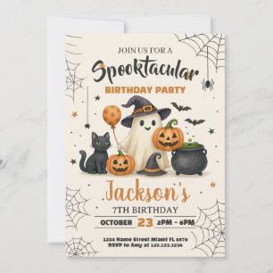 Spooktaculaire uitnodiging voor Birthday