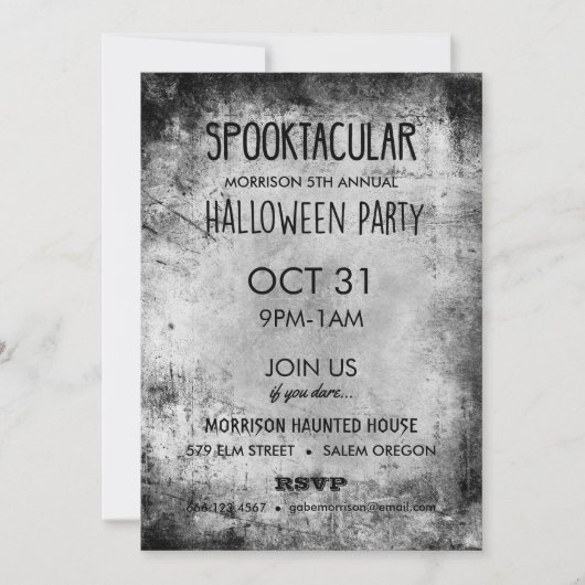 Spooktaculaire  uitvindingen van Halloween Party Kaart (Voorkant)