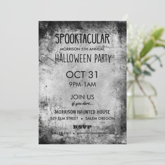 Spooktaculaire  uitvindingen van Halloween Party Kaart (Staand voorkant)