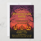 Spooktaculaire vleermuizen en Jack-O'-Lanterns Hal Kaart (Voorkant)
