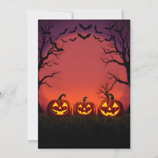 Spooktaculaire vleermuizen en Jack-O'-Lanterns Hal Kaart (Achterkant)