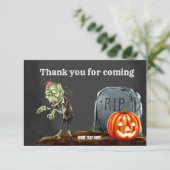 Spooktacular avond bedankkaart (Staand voorkant)